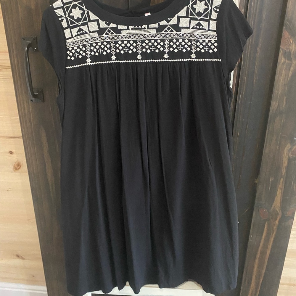 Black mini dress